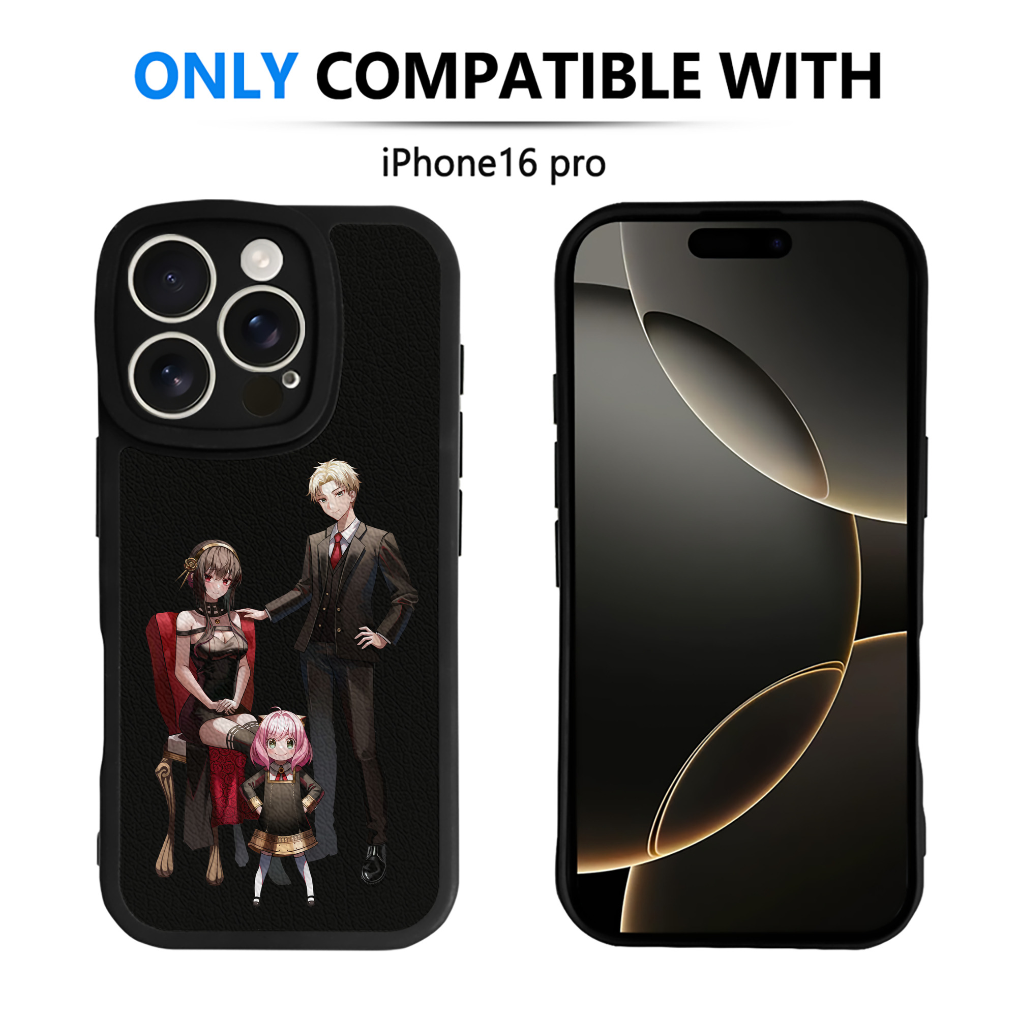 （画像用） SPY×FAMILY间谍家家酒 【iPhone 16シリーズ対応】シリコンスマホケース（レザー調） 材質：シリコン